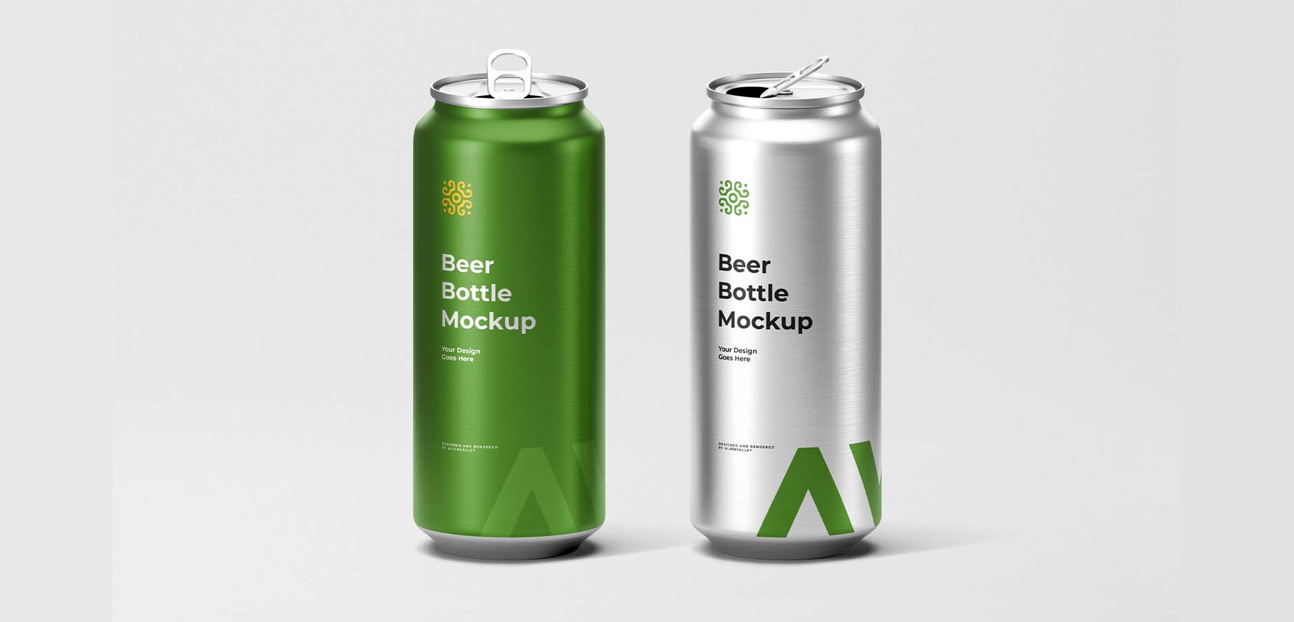 Beer Can Psd Mockup