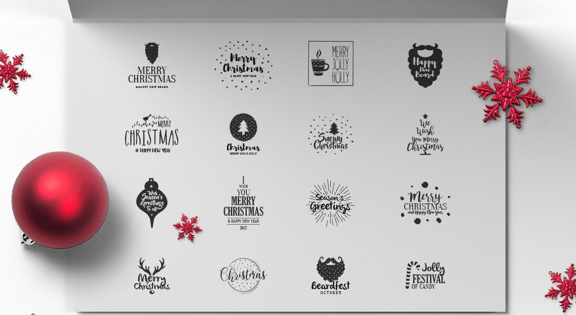 Christmas Logos Set